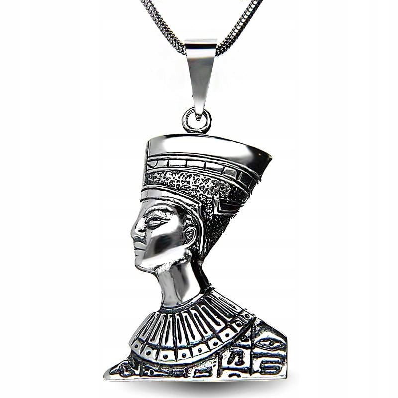 Nefretete Přívěsek Stříbro 925 Talisman Egyptský