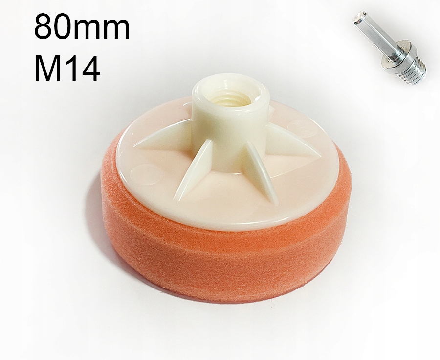 

Gąbka Pad Polerski 80mm Mini M14 Pomar. Trzpień