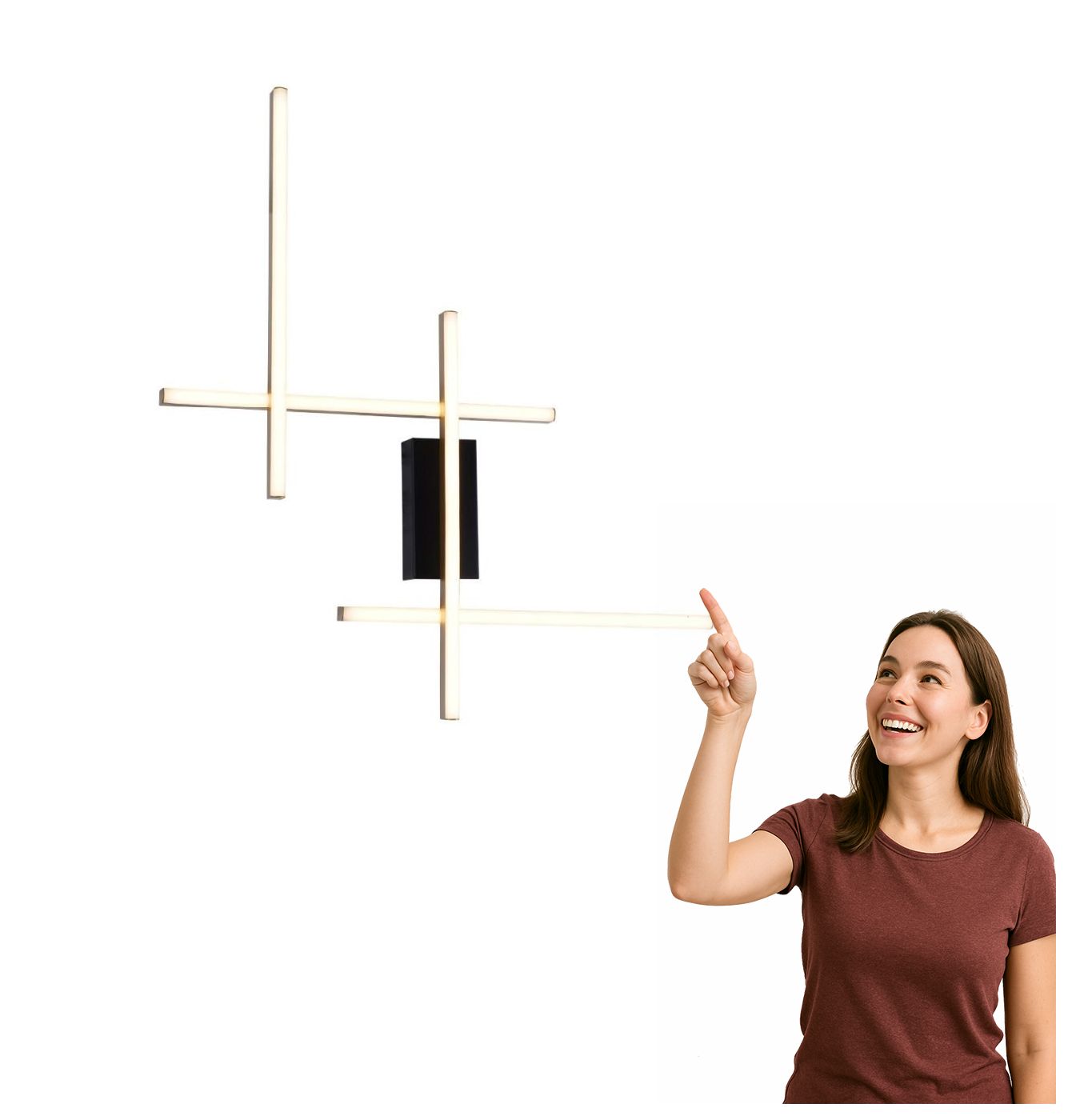 Led nástenná lampa 32W Edge 22009W4-BK/GD Zuma Line