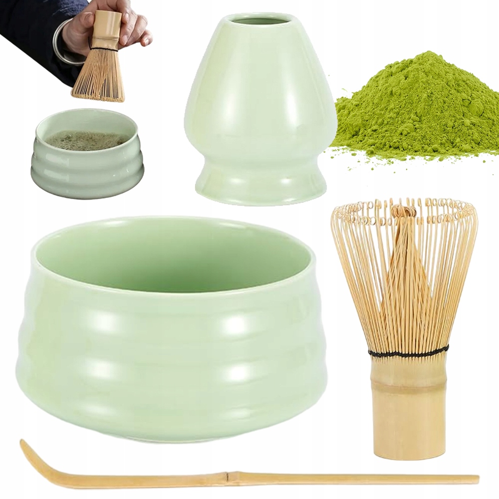 Levně Japonská Tradiční Sada Na Vaření Matchy 4 Ks Z Bambusového Dřeva