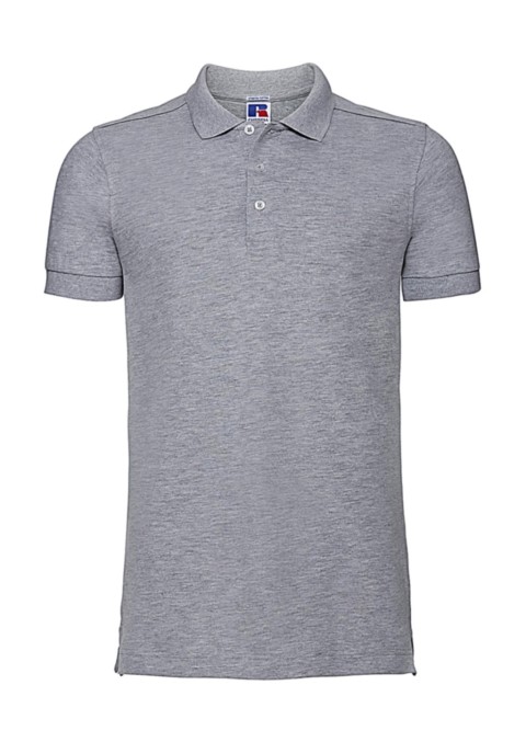 Tričko Stretch Polo Russell Light Oxford M