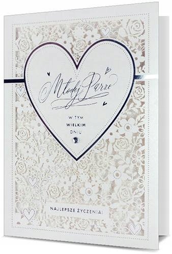 

Na ślub kartka dla Młodej Pary lux H937