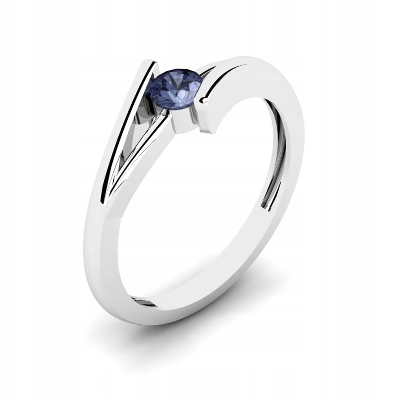 

Pierścionek Złoty Zaręczynowy Z Tanzanitem 0,30CT