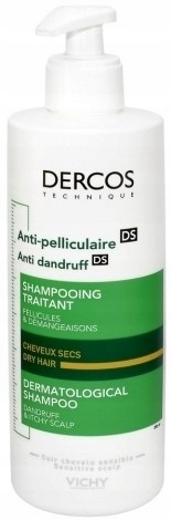 Vichy dercos szampon przeciwłupieżowy włosy suche 390 ml