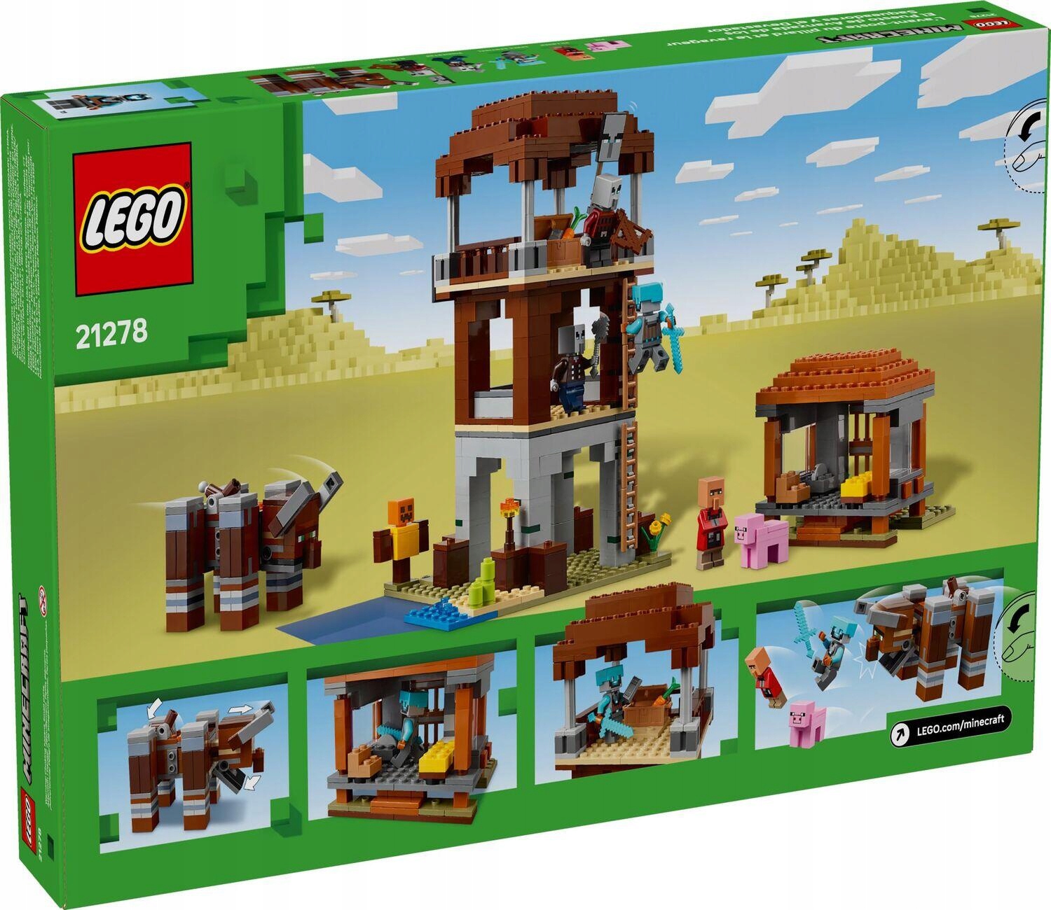 Lego 21278 Minecraft Úkryt loupežníků a devastátorů