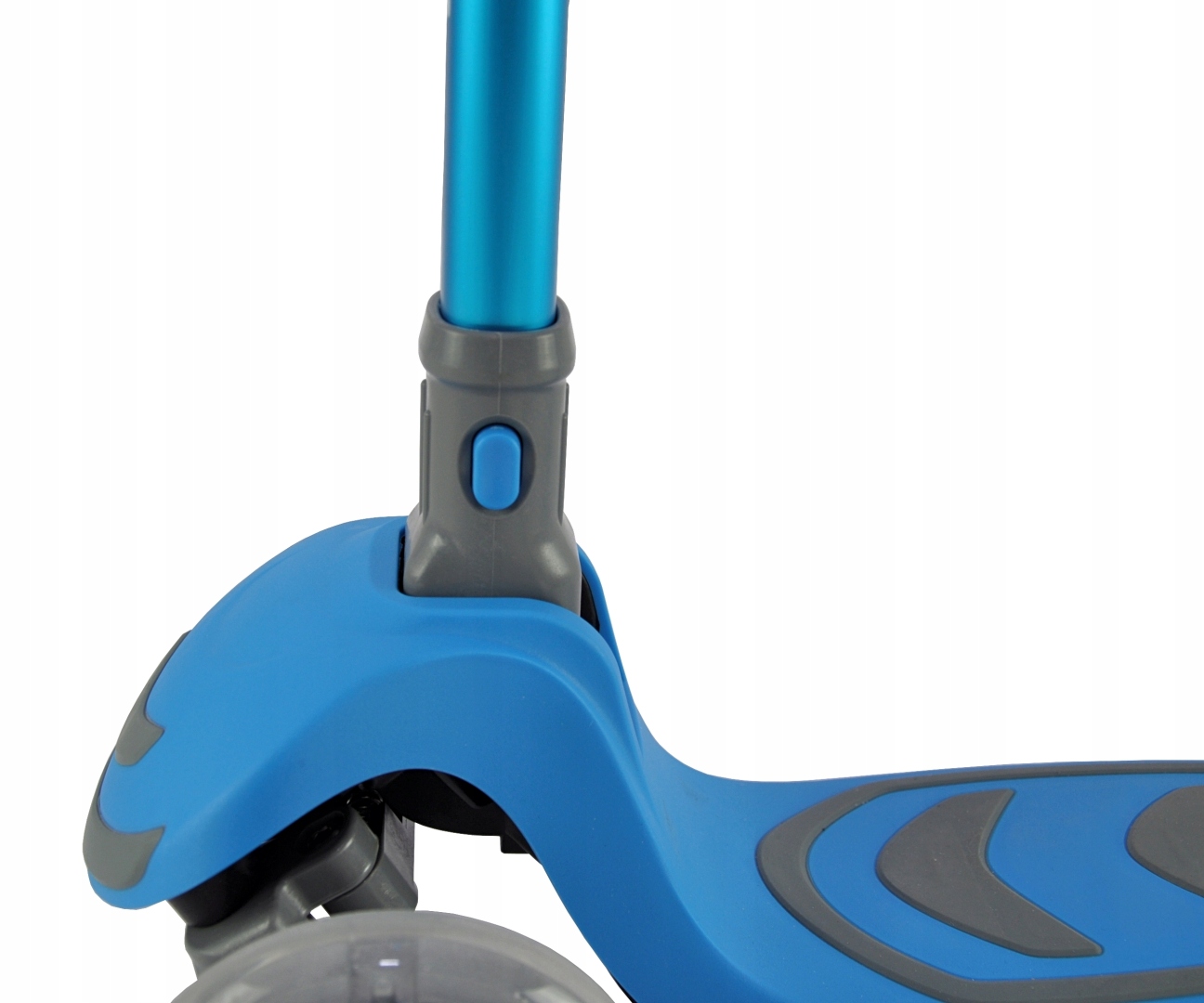 Solidna HULAJNOGA dla dzieci trójkołowa LED! Boogie Blue3+ NIEBIESKA JAKOŚĆ Hamulec tak