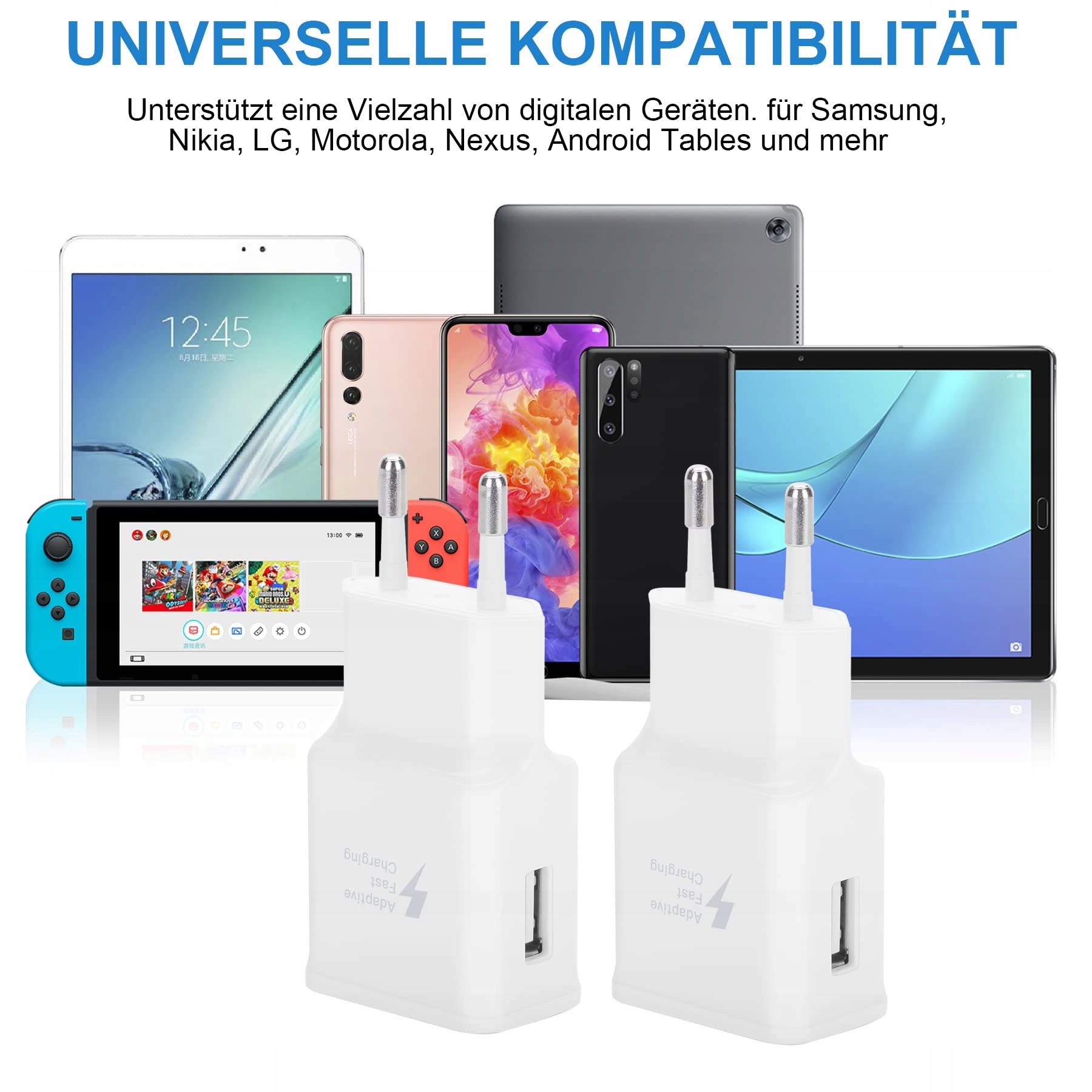 2er Pack USB Ładowarka Szybkie Ładowanie Android Google Pixel — miniatura 5