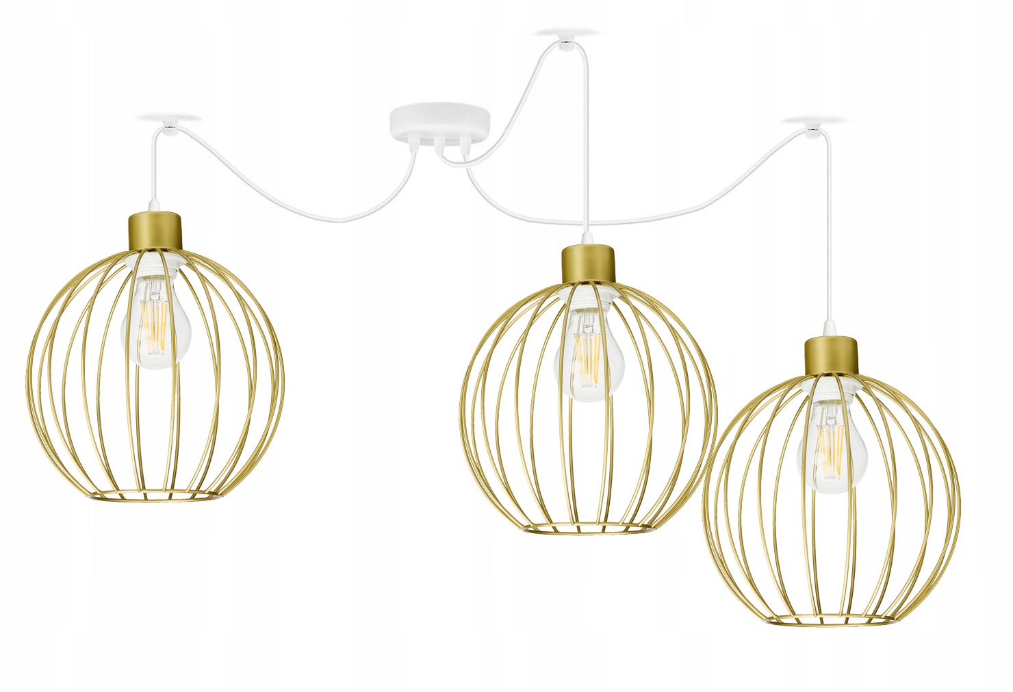 závěsné stropní svítidlo Zwis Loft stínidlo 3xE27 Pavouk