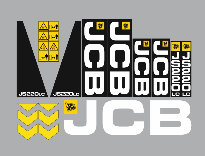 Samolepky samolepka Jcb JS220LC