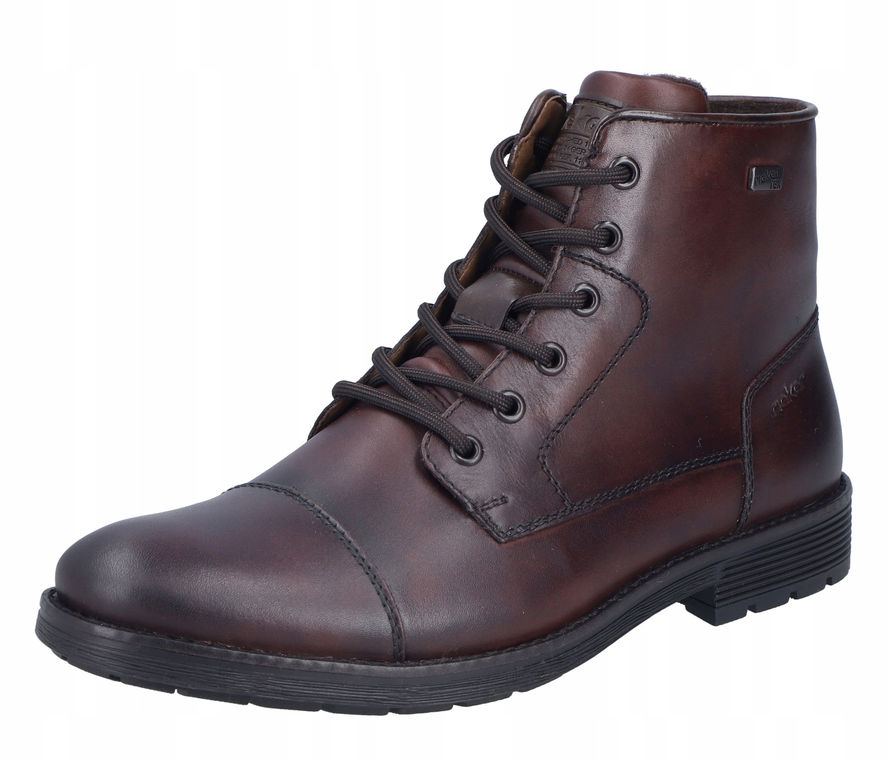 Rieker F4546-25 vel.43 hnědé kožené kotníkové boty kotníkové boty Tex