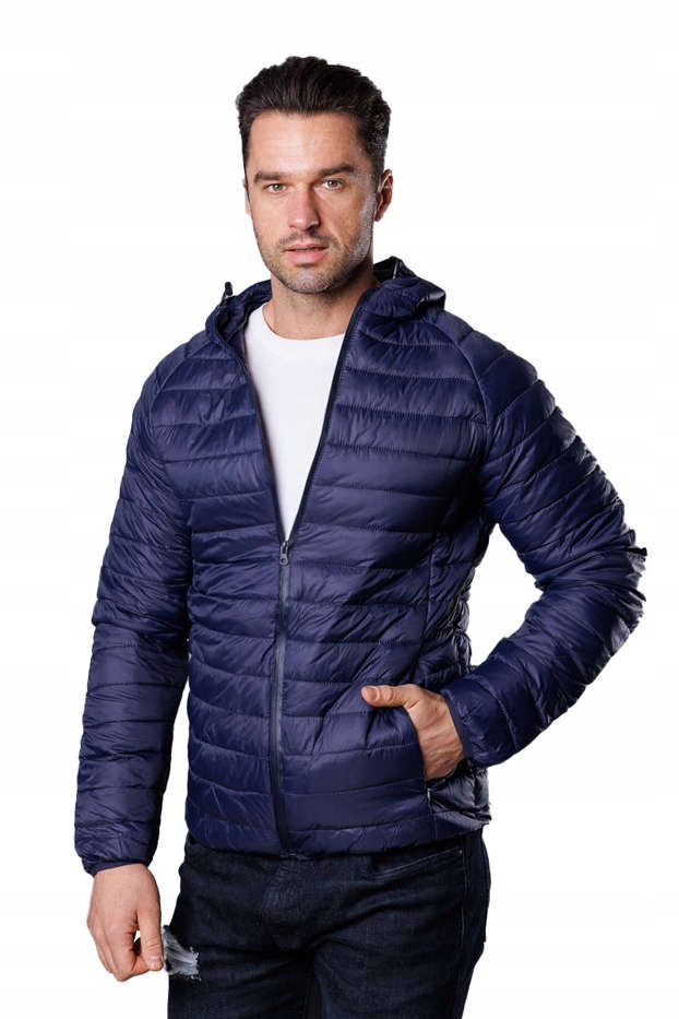 Pánská Bunda Kapuce HM112 Námořnická Modrá XL