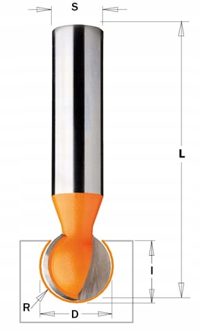 Cmt 968.754.11 Fréza Hm R=12,7 D=25,4 I=23,5 S=12 L=70