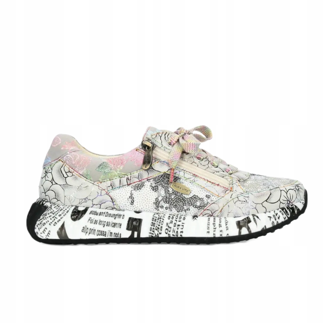 Dámské tenisky Laura Vita burton 1123 perle 38, Krémová