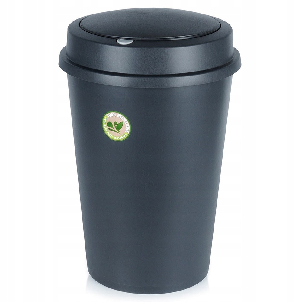 Levně Odpadkový Koš Plastový S Výklopnou Klapkou Do Kuchyně Velký 47 L