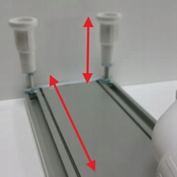 Odpływ liniowy Schedpol Base-Low 90 cm - Plate Szerokość produktu 8 cm