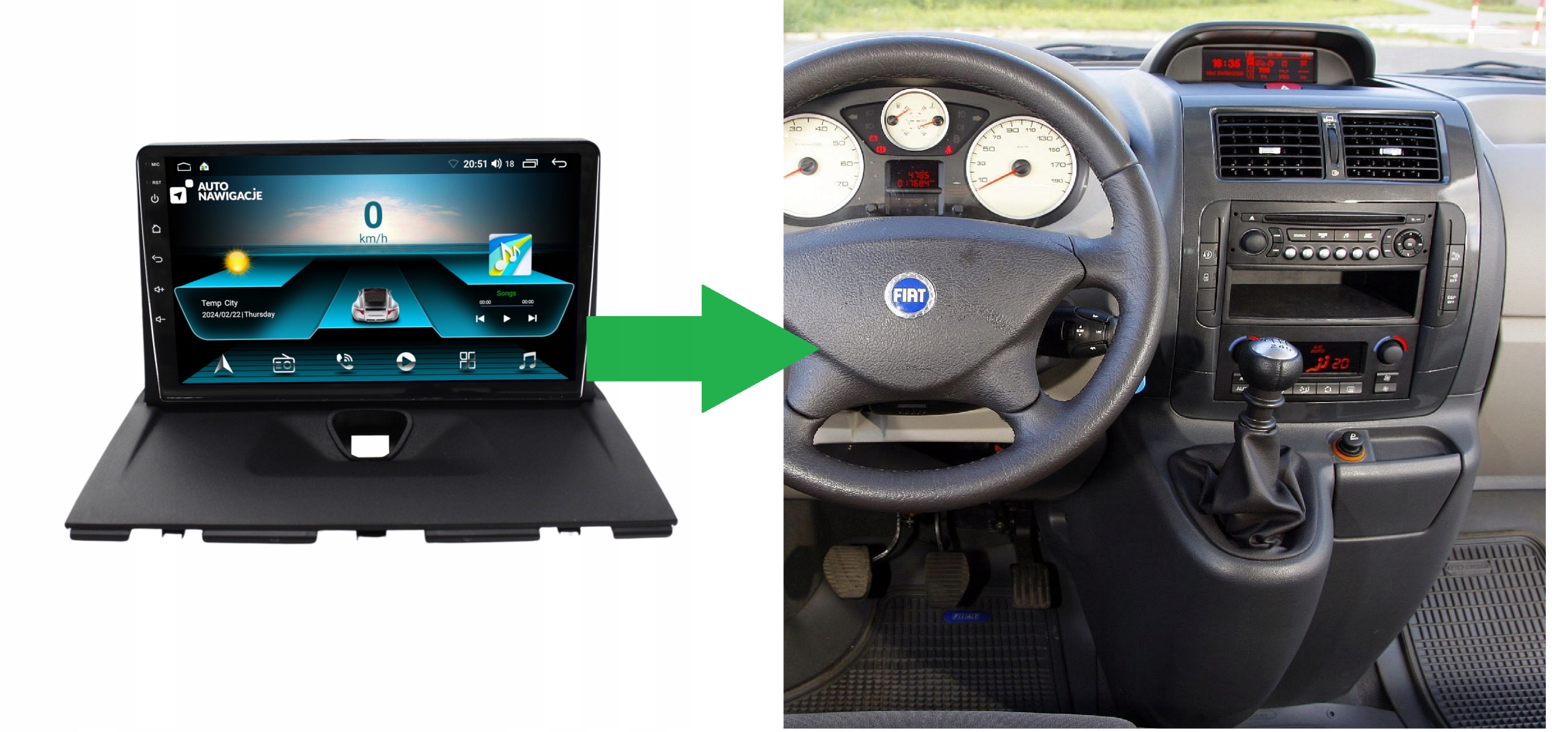 RADIO NAWIGACJA GPS TOYOTA PROACE I 2013-2016 ANDROID CARPLAY Marka SMART-AUTO