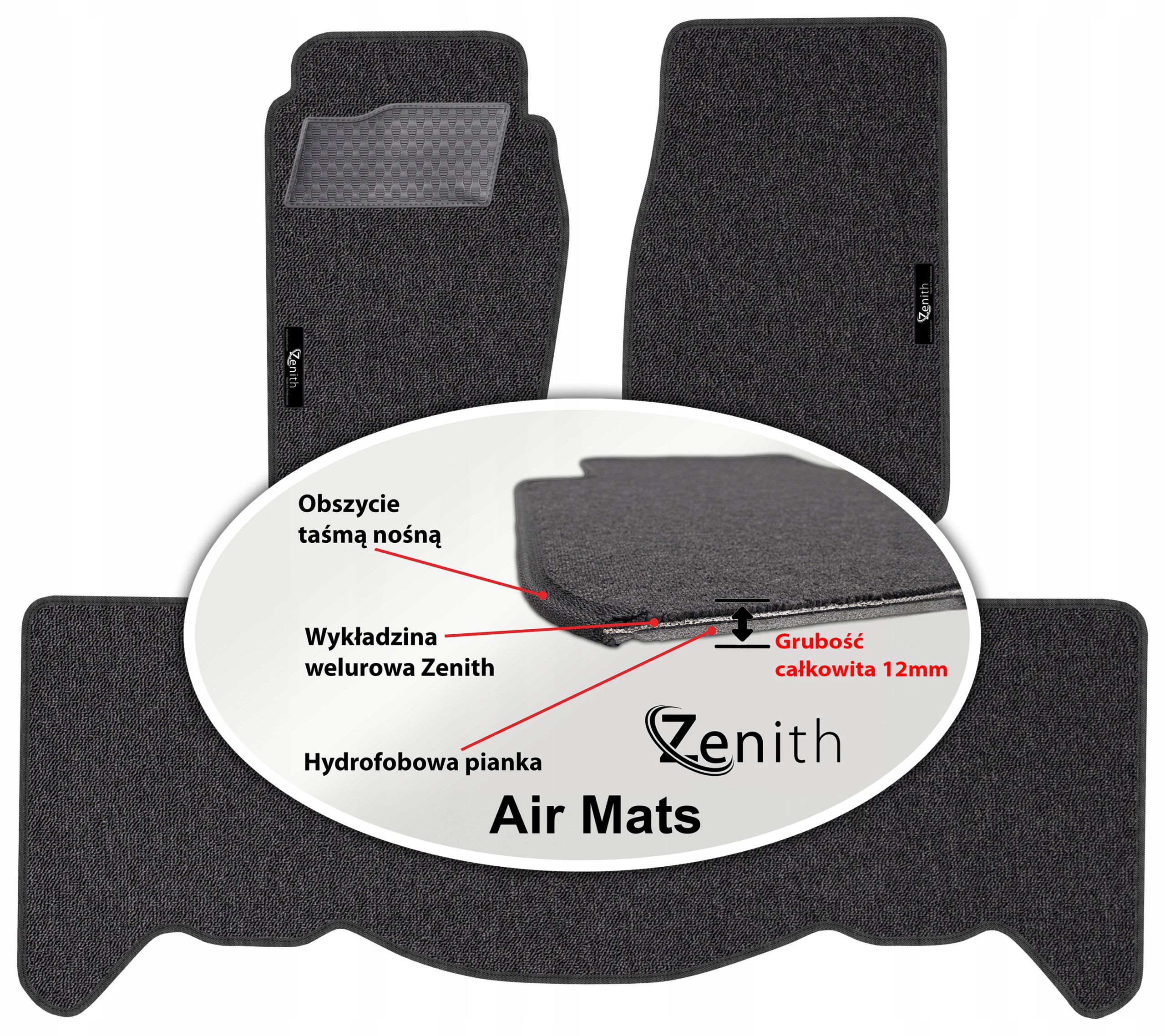 Grand Cherokee I Zj 1992-1998 Velurové koberce do auta Zenith Air Mats