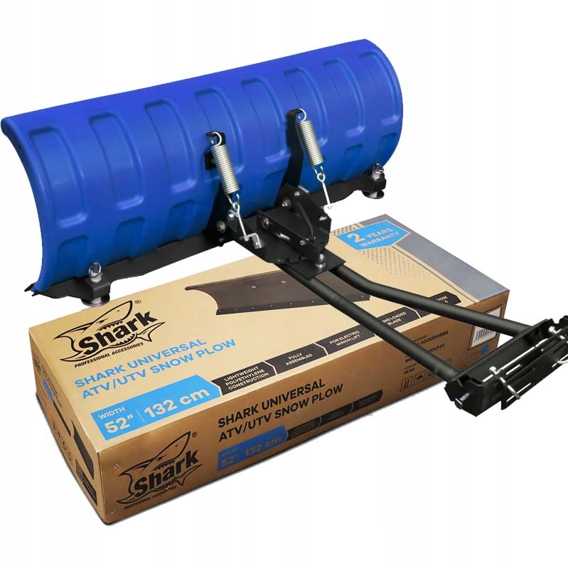 Radlice Na Čtyřkolku Atv Utv Shark Modrá, Šířka 152 CM, Polyetylen Pluh