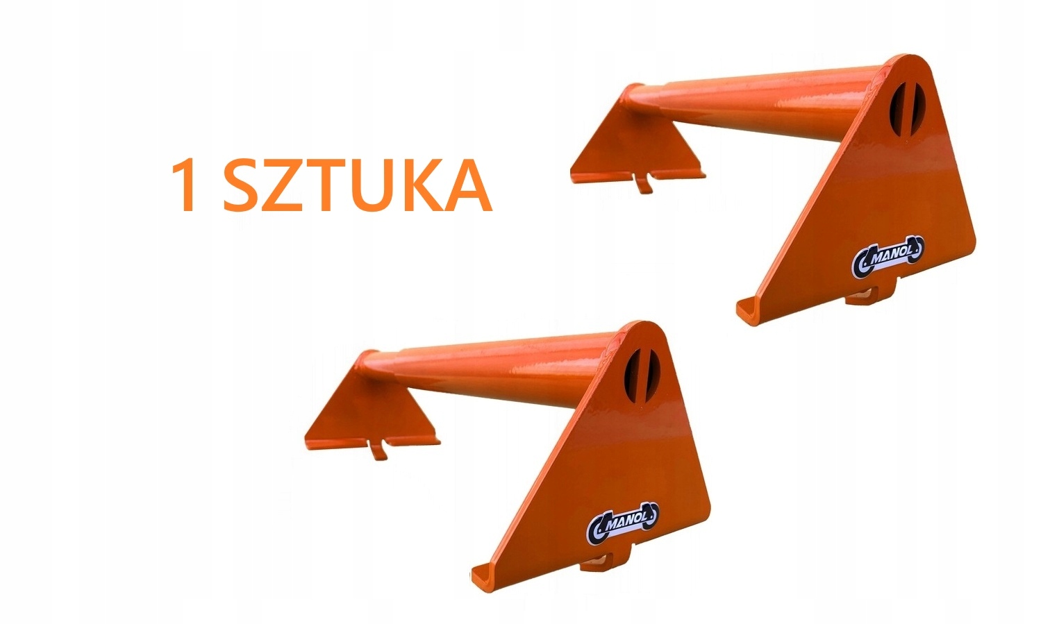 Oranžový roztahovací zarážkový klínový zámek kola 29-46 cm autolaveta Lohr