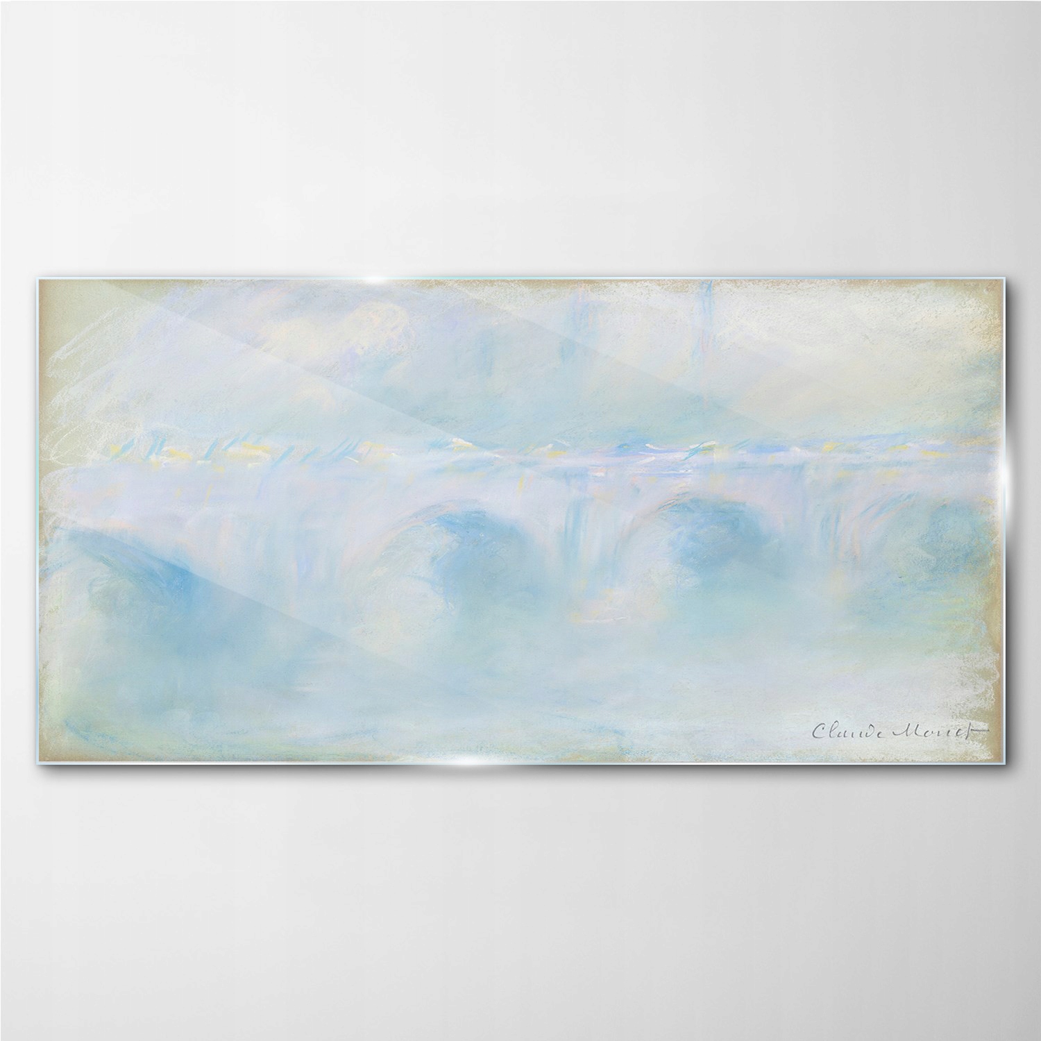 

Obraz szkło na ścianę Waterloo bridge Monet 100x50