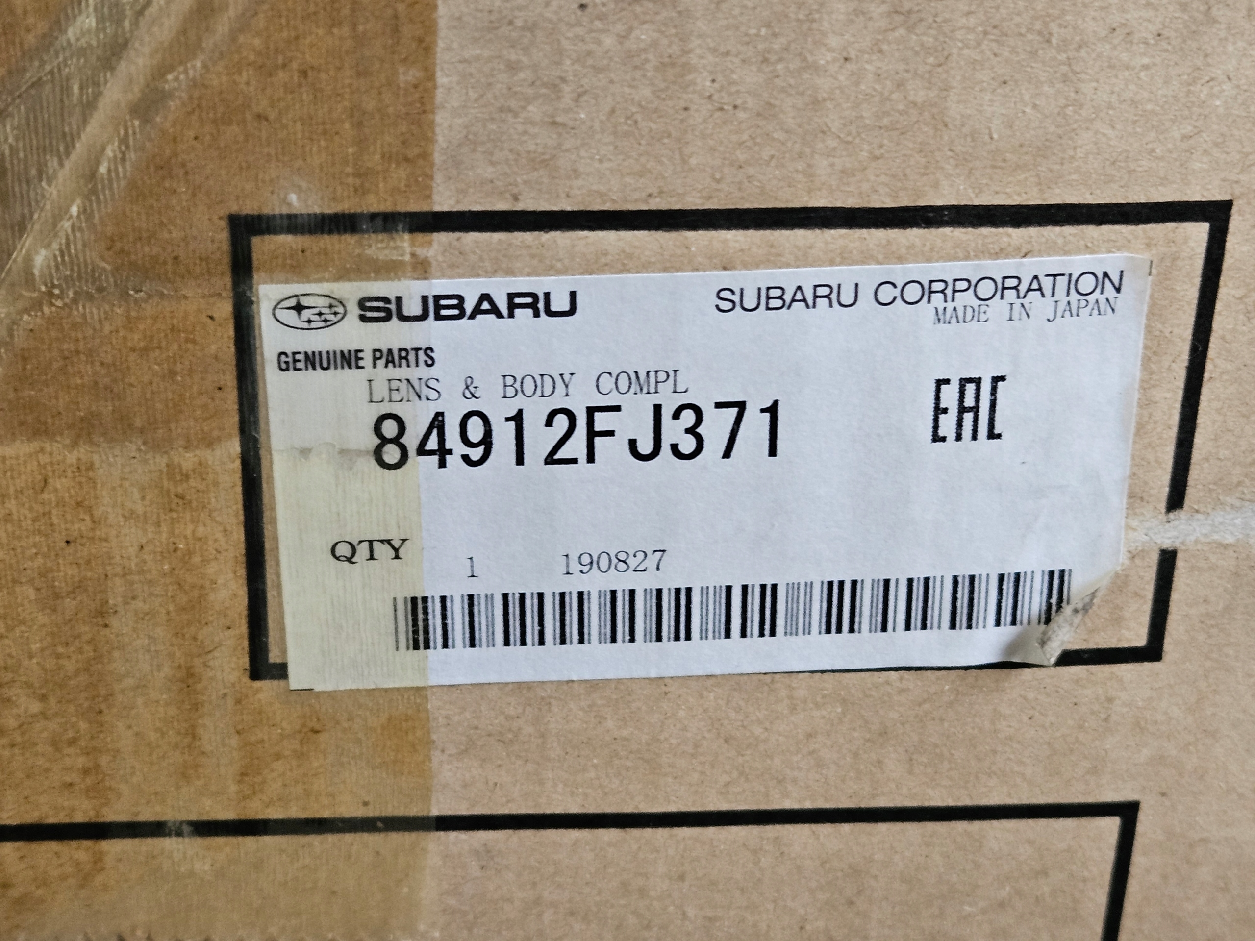 фонарь левый led subaru XV РЕСТАЙЛИНГ 2016- 84912FJ371 / W1346