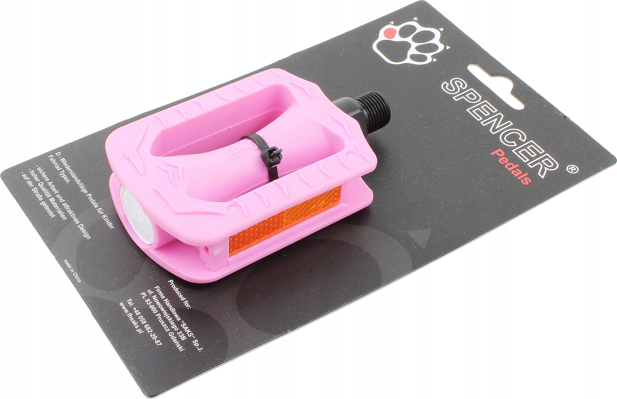 PEDAŁY SPENCER FP-627 DZIECIĘCE 9/16x20 RÓŻOWE Model PED626