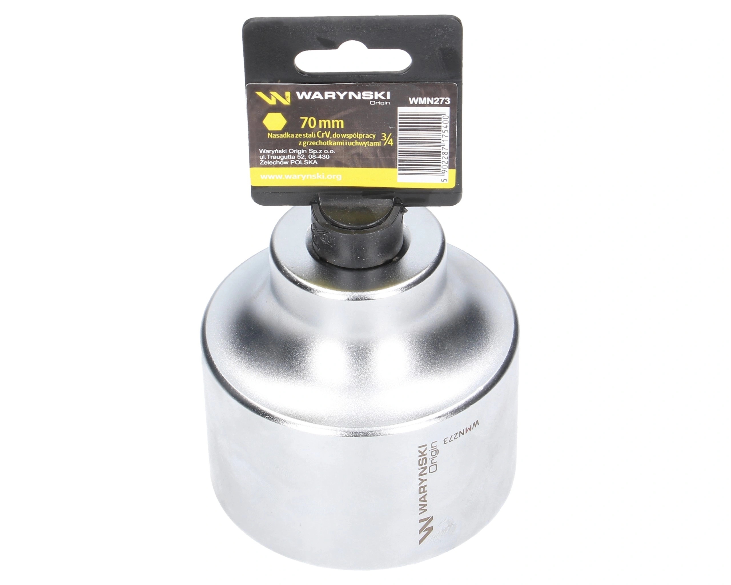 Nástavec šestihranný 3/4" 70 mm CrV50BV30 Din 3124 Waryński