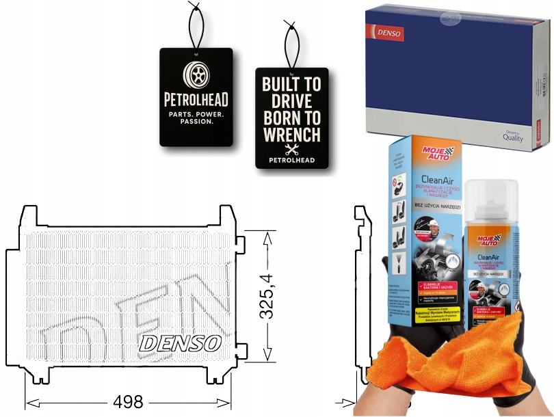 Kondenzátor Klimatizace Toyota Yaris 1.0/1.3/1.5H 1 #Petrolhead Pro+ Kit9