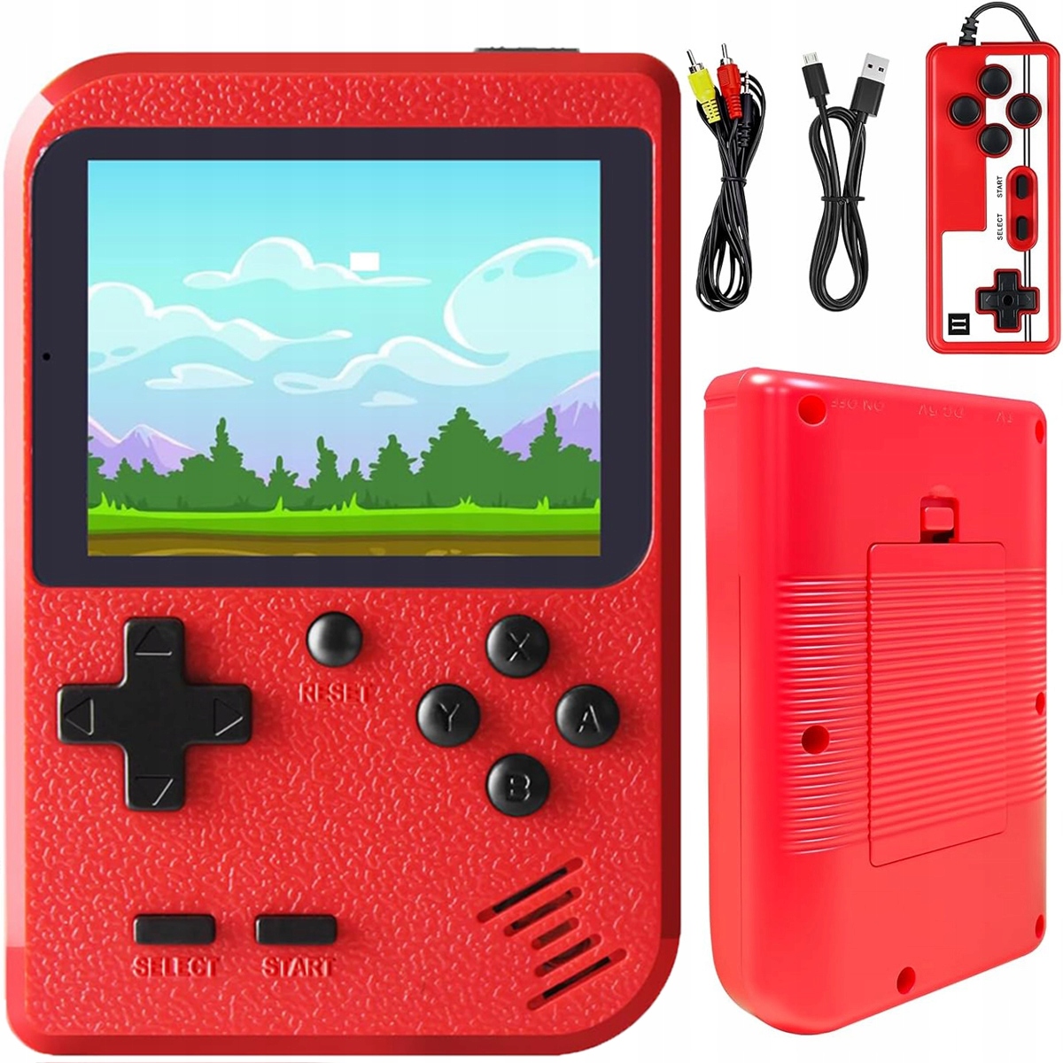 500 GIER PRZENOŚNA MINI KONSOLA RETRO GAMEBOY PEGASUS GAME BOX MARIO CONTRA