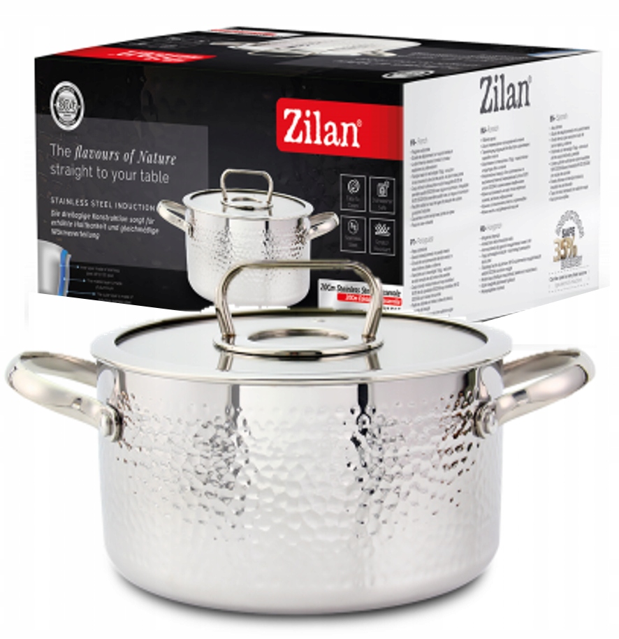 Hrnec Nerezová Ocel 18/10 (SS304) Triply Indukce Plyn Premium 24 CM 4,5 L