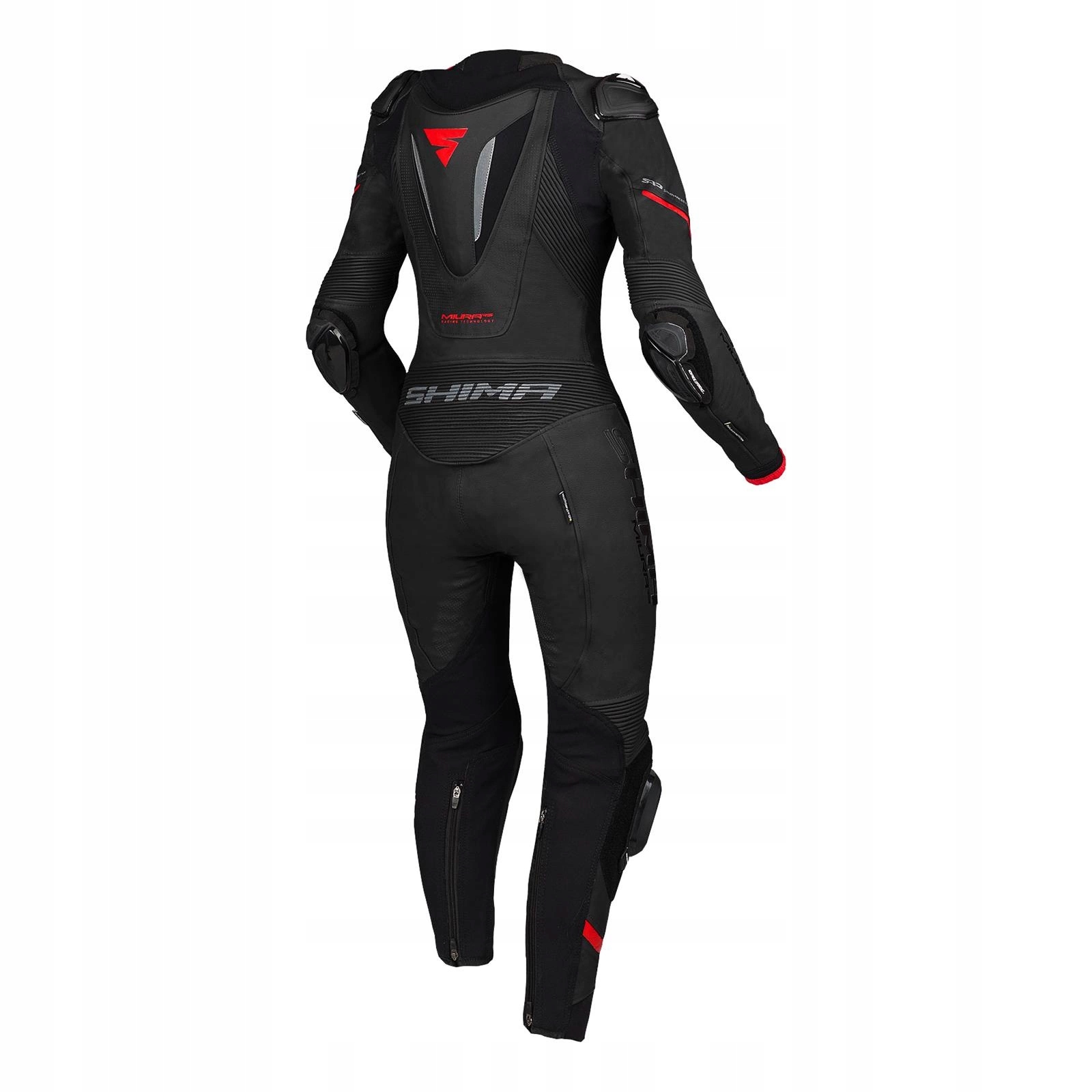 Kombinezon jednoczęściowy motocyklowy damski SHIMA MIURA RS RED GRATISY Model skórzany MIURA RS BLACK RED L