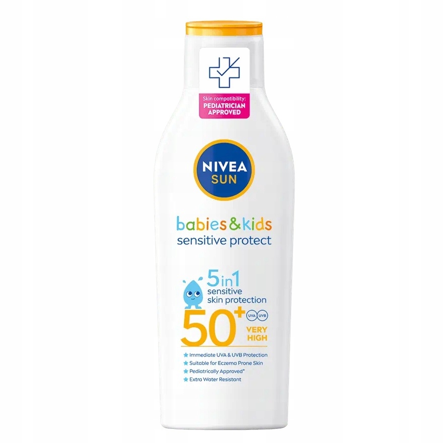 Nivea Sun Kids Sensitive Protect Balzám Na Opalování Pro Děti SPF50+ 200 Ml