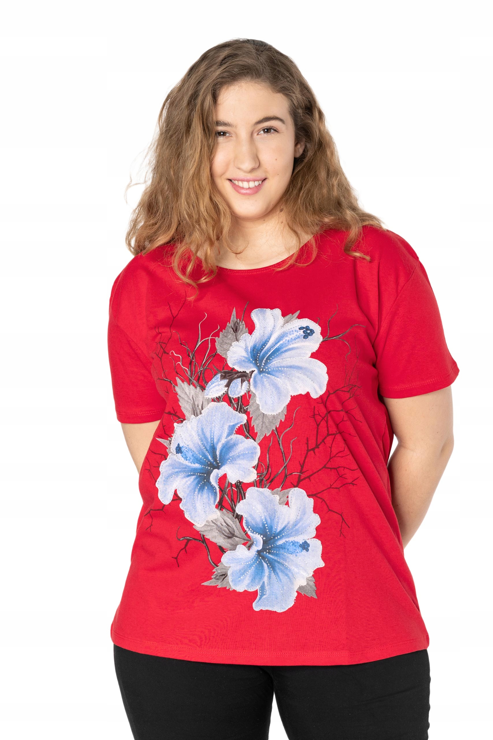 

Duża Koszulka Bluzka Damska Podkoszulek KD07-3 5XL