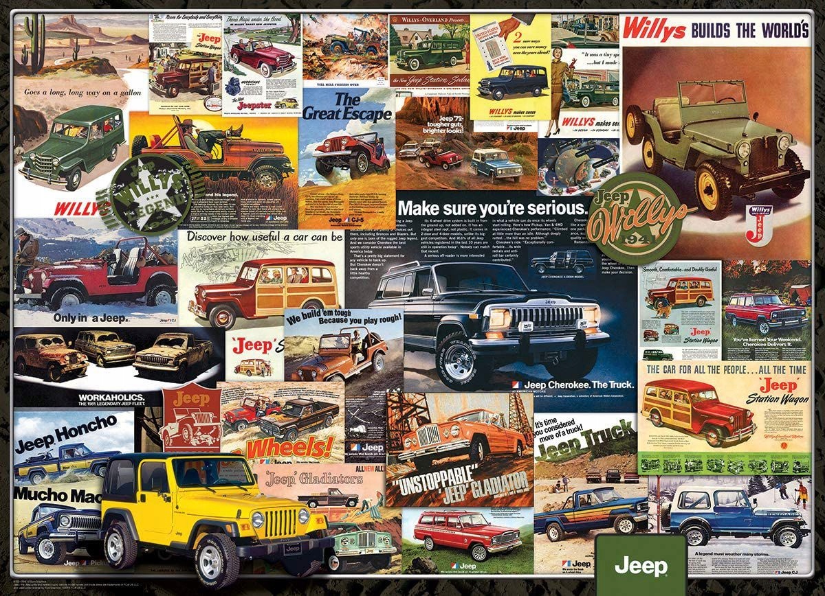 EUROGRAPHICS 1000 EL.JEEP 6000-0758 (PUZZLE) Stan opakowania oryginalne