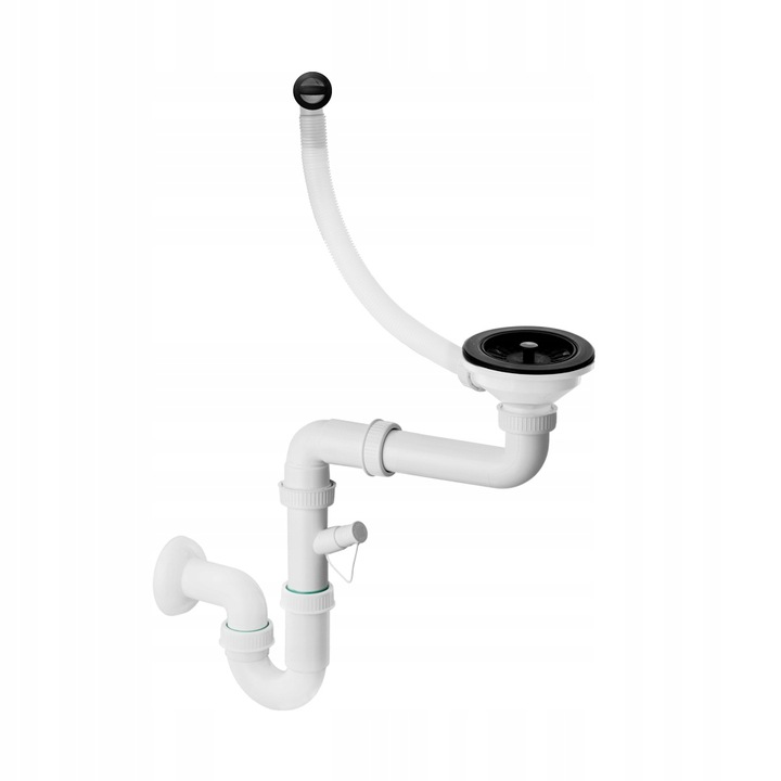 ZLEWOZMYWAK granitowy czarny jednokomorowy BELLO Zestaw Zlew bateria syfon Zawartość zestawu zlew + bateria