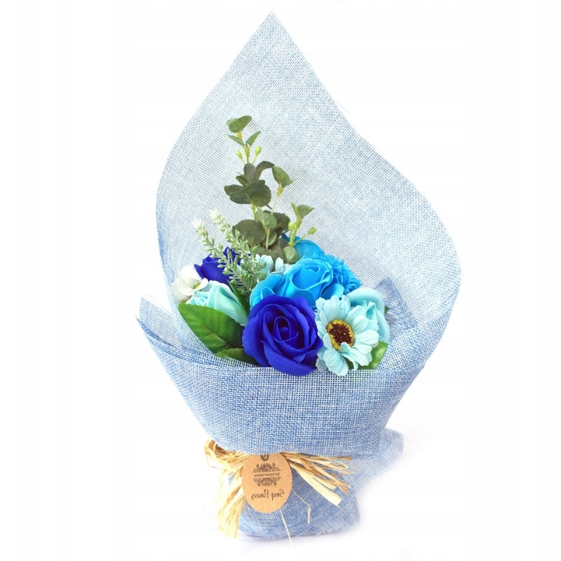 Modrá Mýdlová Kytice Je Krásná Pro Domov I Koupání