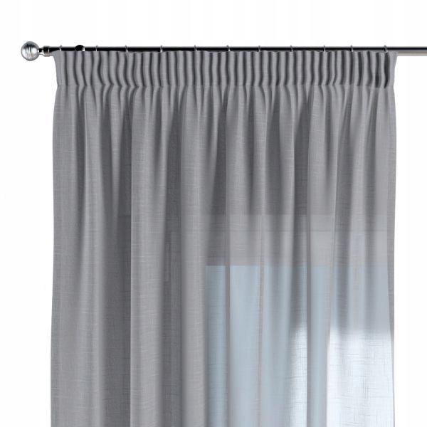 

Dekoria Zasłona na taśmie prześwitująca szara