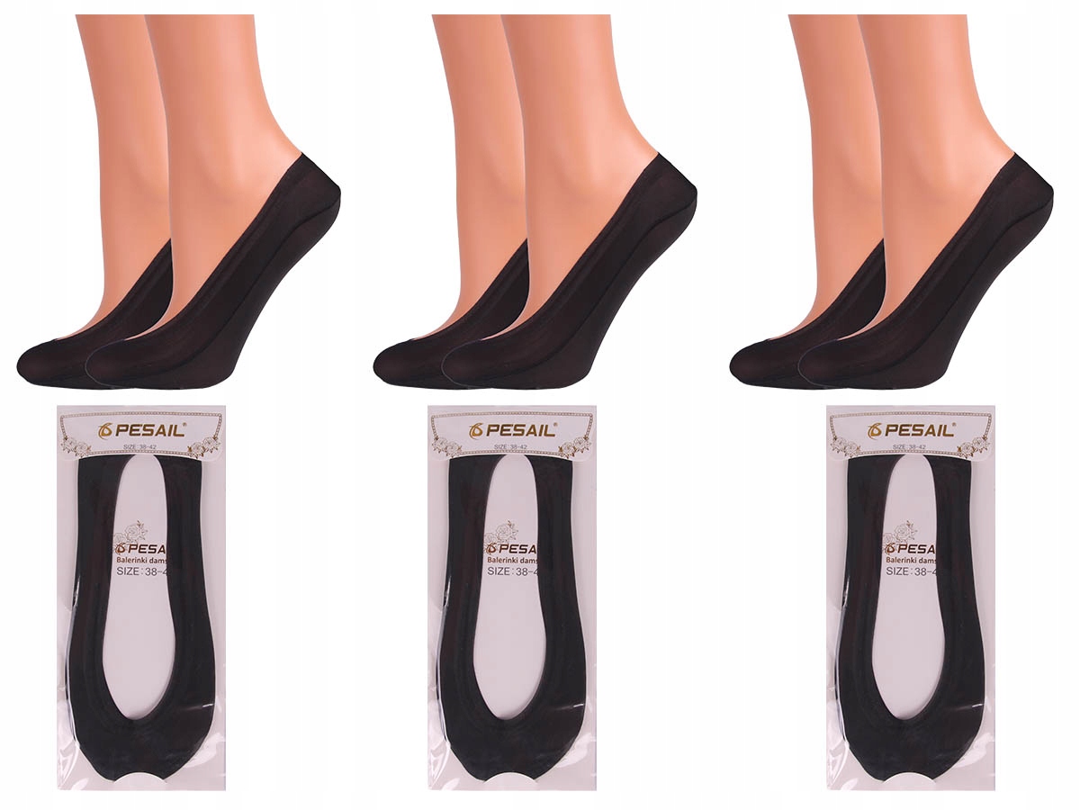 

3x Balerinki Laserowe stopki damskie Silikon 38-42