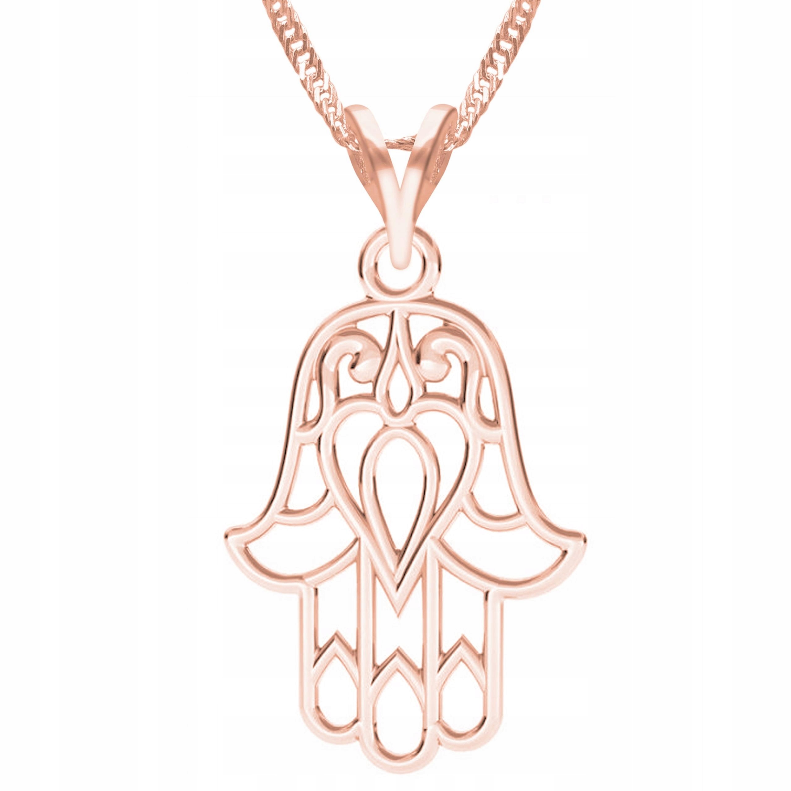 Pozlacený náhrdelník s rukou prozřetelnosti Ruka Oko Ruka Stříbro 925