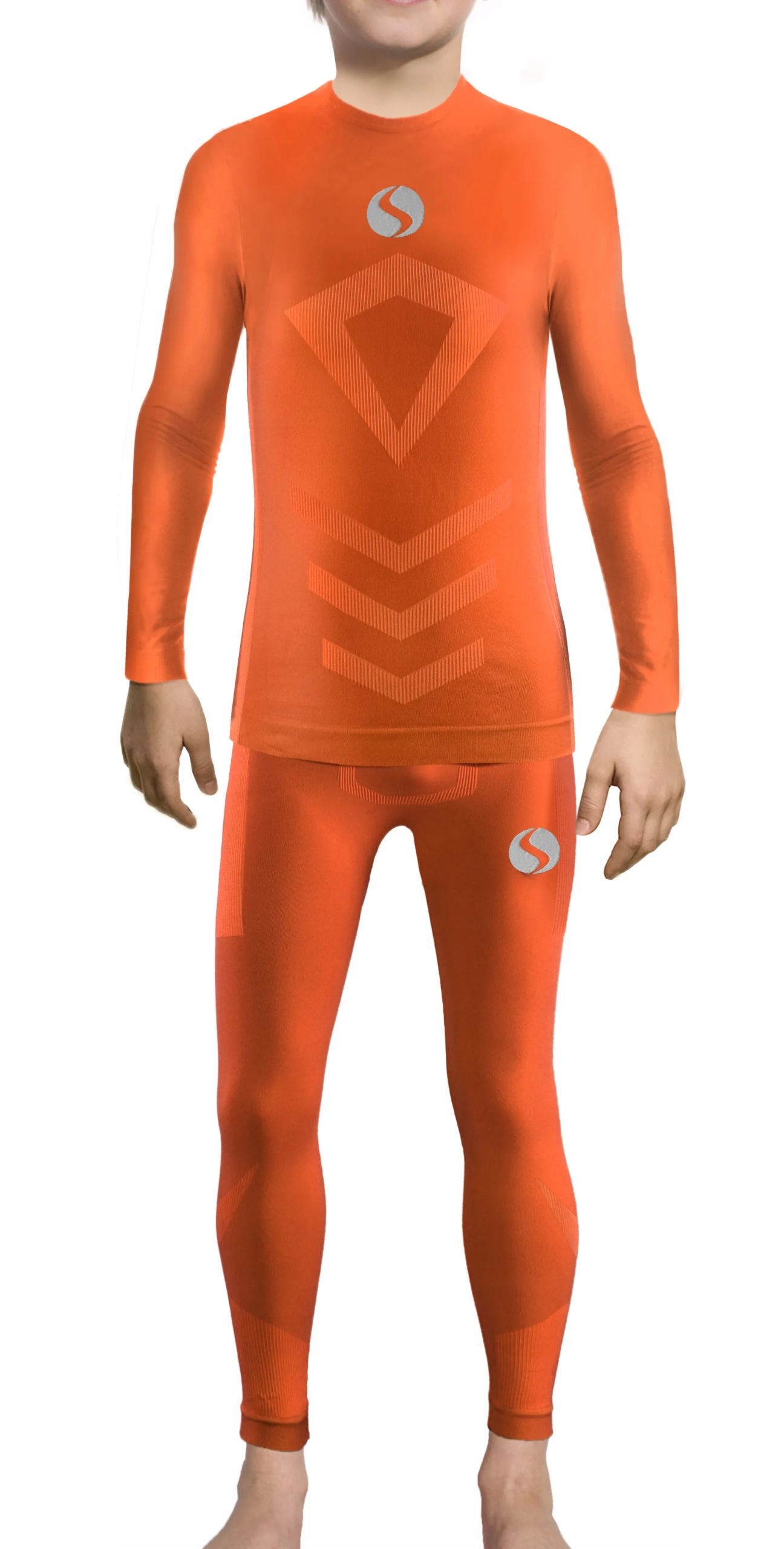 Sesto Senso Komplet Thermo chlapec délka CL40 CL42 Pomeranč 116-140 4XS/3XS