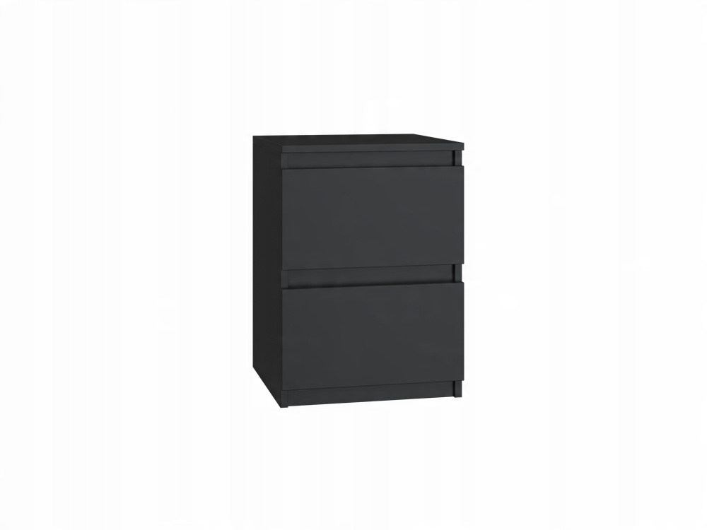 

Komoda Szafka Nocna Czarna 30CM Słupek Szuflady