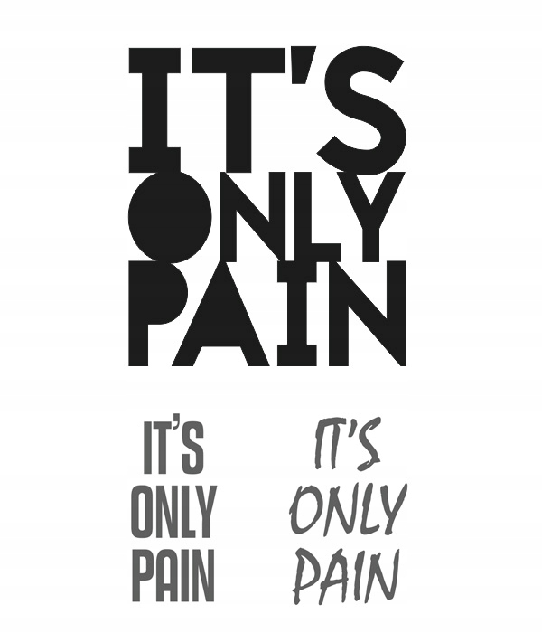 Naklejka na rower It's Only Pain