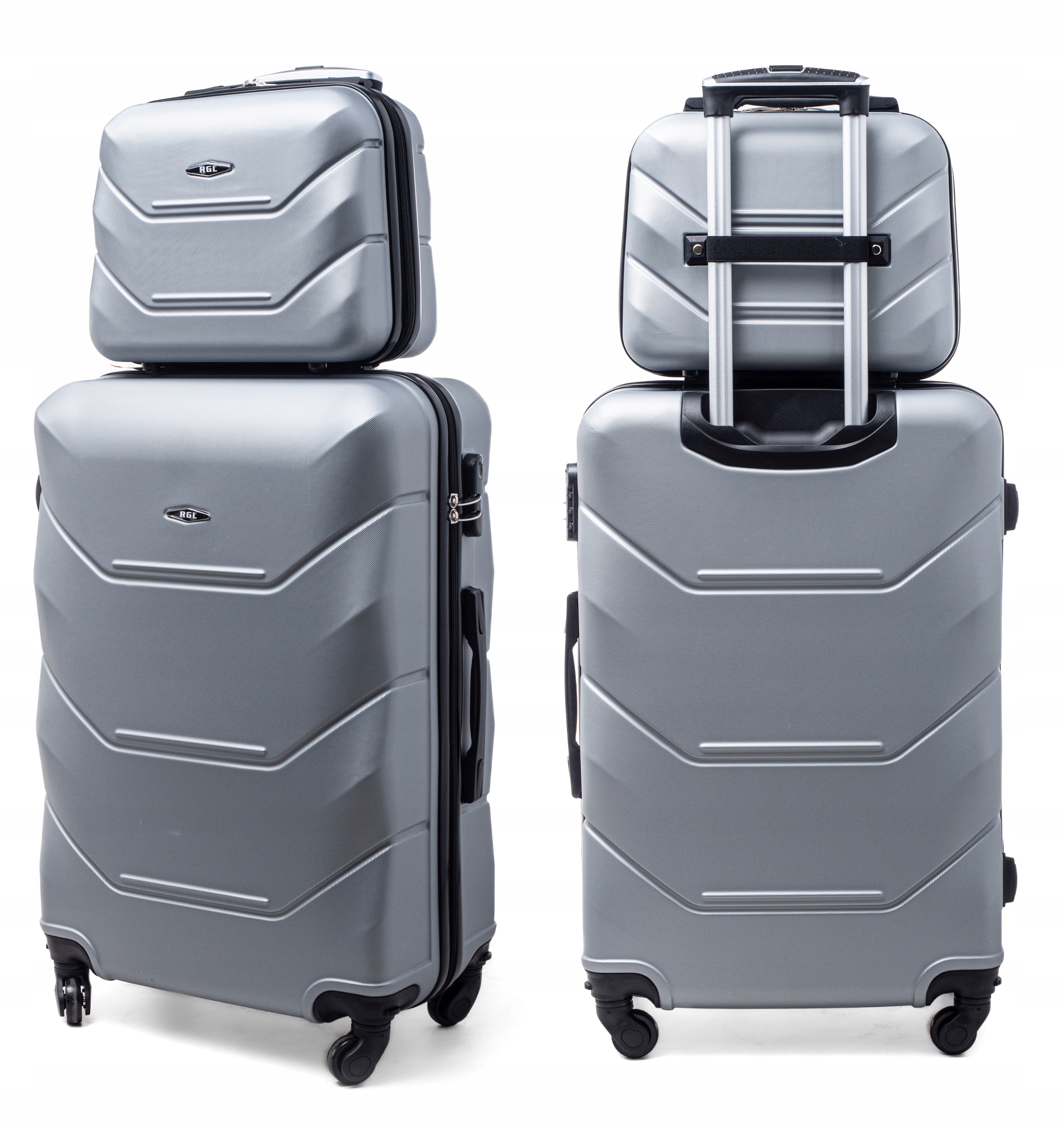 910 ZESTAW 2w1 WALIZKA PODRÓŻNA + KUFEREK bagaż Marka RGL