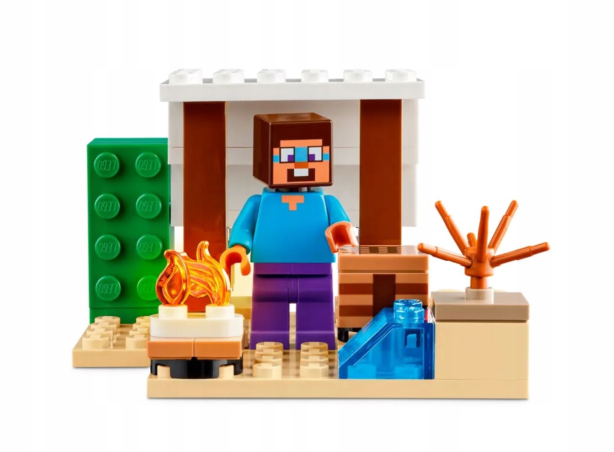 LEGO klocki MINECRAFT Pustynna wyprawa Steve'a 21251 smok na prezent torba Nazwa zestawu Pustynna wyprawa Steve’a