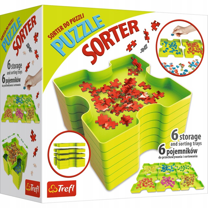 

Sorter Trefl do puzzli zielony