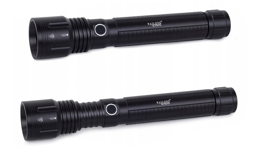 Výkonná policejní vojenská svítilna Zoom Led Alu Aku