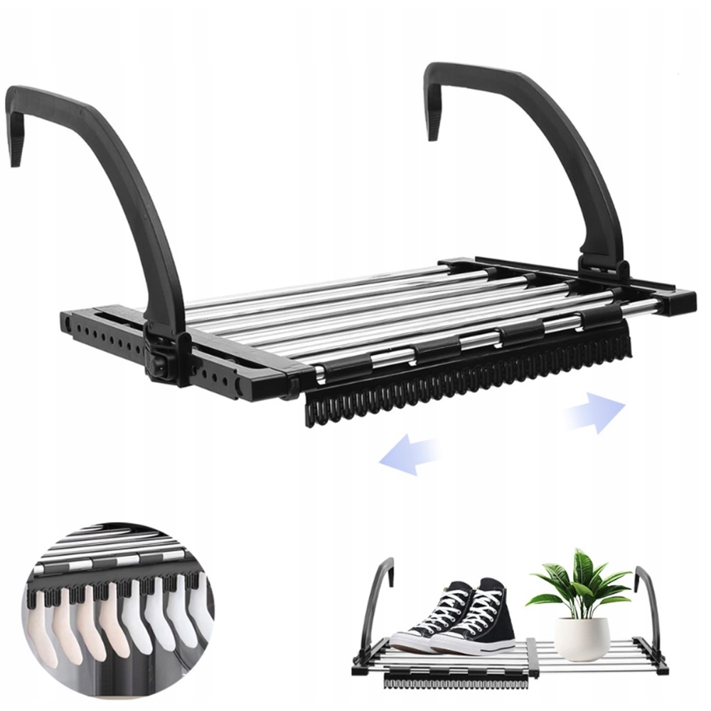 Levně Multifunkční Sušák Na Prádlo Z Nerezové Oceli 32 X 40 CM