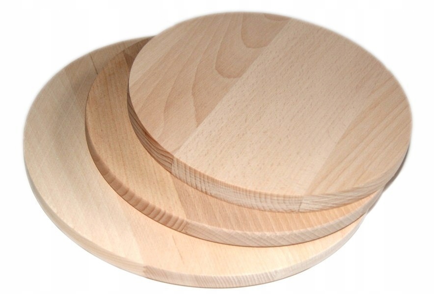 

Deska Do Krojenia Drewniana Okrągła 3 Szt