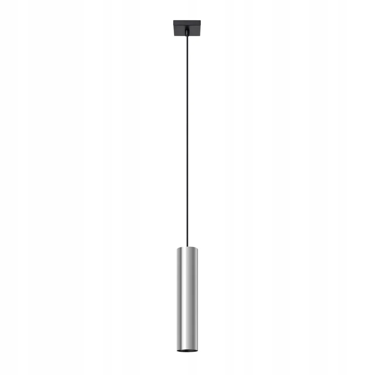 Závěsná lampa loft chrom tuba 30 cm bodová nad stůl ostrov bar Sollux