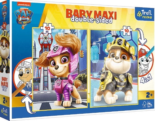DZIEŃ DZIECKA PUZZLE 2x10 BABY MAXI PSI PATROL RADOSNA DRUŻYNA TREFL 43004